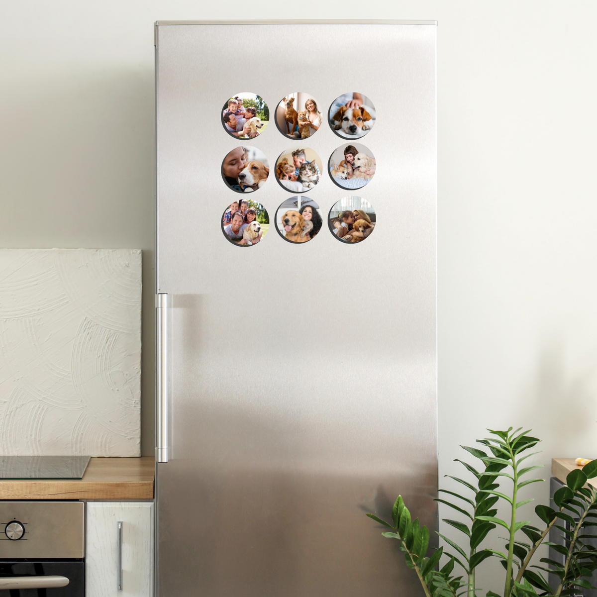 Round Photo Magnets | Size 58mm