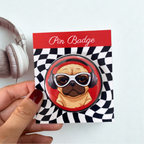 Round Custom Pin Badge | Size 58mm