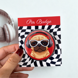Round Custom Pin Badge | Size 58mm